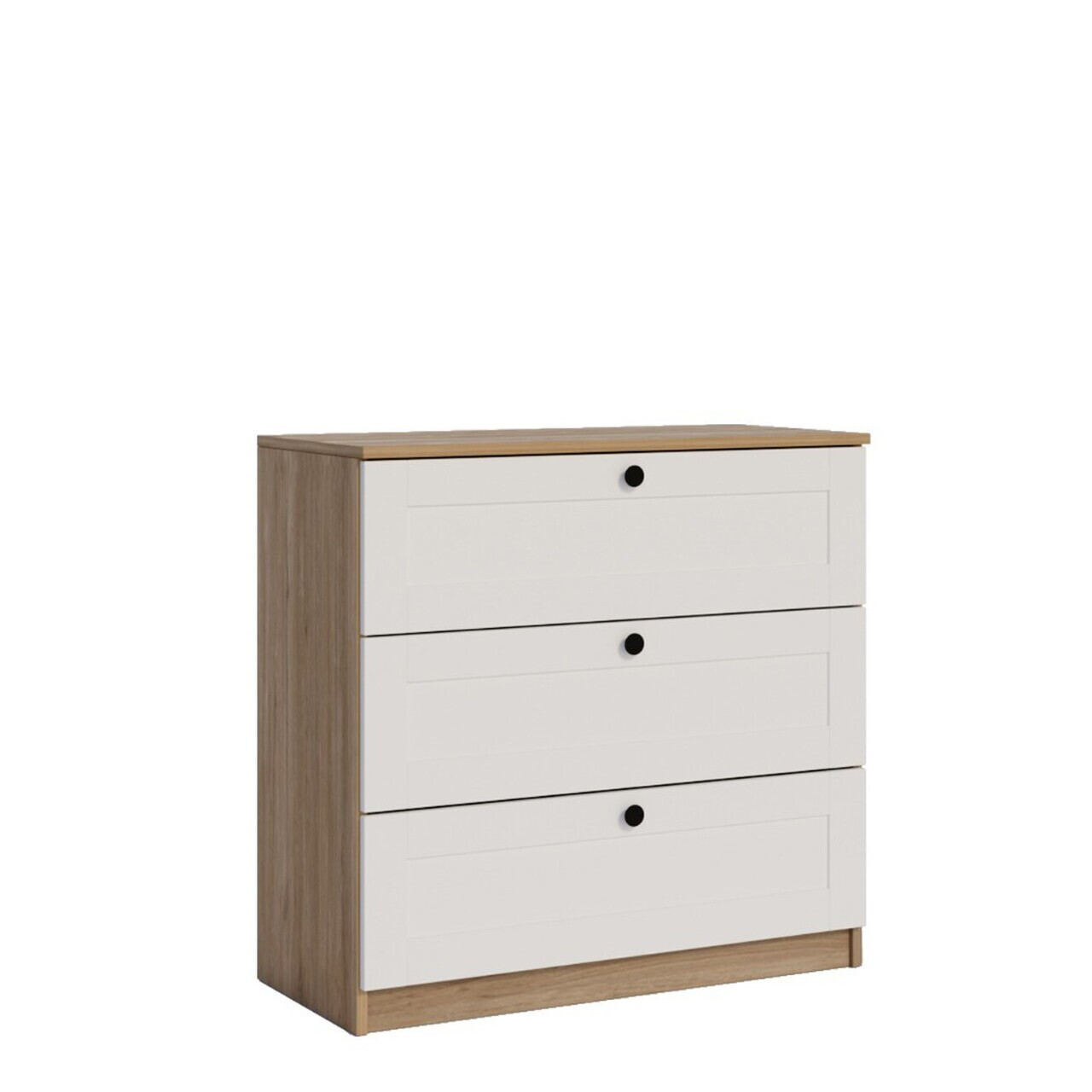 Dulap, Hanah Home, Lucas 1600-237, 80x73.5x42.5 cm, Nuc/Alb — imaginea 5