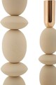 Set 2 suporturi de lumanare Shuttle, Mauro Ferretti, 10x25 cm, 10x33.5 cm, fier, crem/auriu
