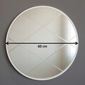 Oglinda decorativa A700, Neostill, 60 cm, argintiu