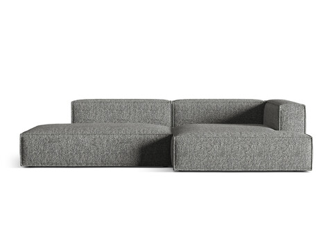 Coltar modular dreapta 4 locuri, Nuria-260, Micadoni Home, 312x147x72 cm, tesatura boucle, grafit
