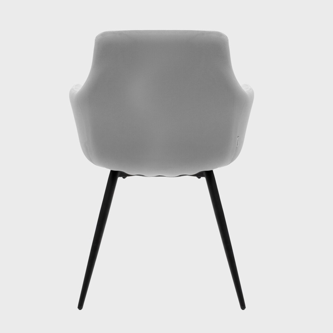 Scaun Fellice, Homla, 61x56x86 cm, metal/catifea din poliester, gri - imagine 4