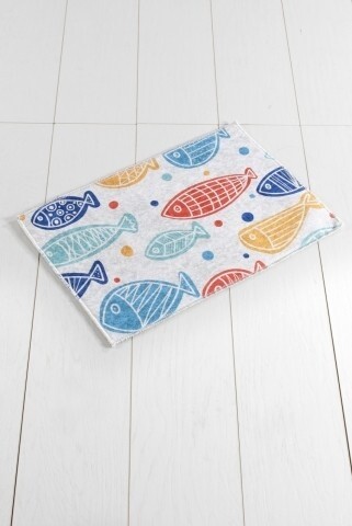 Covoras de baie, Chilai, Fish DJT – Colourful, 40×60 cm, multicolor Covoare