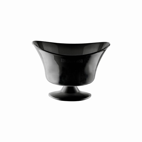 Cupa pentru inghetata, 9.5 x 11 x 13.5 cm, 350 ml, plastic, negru