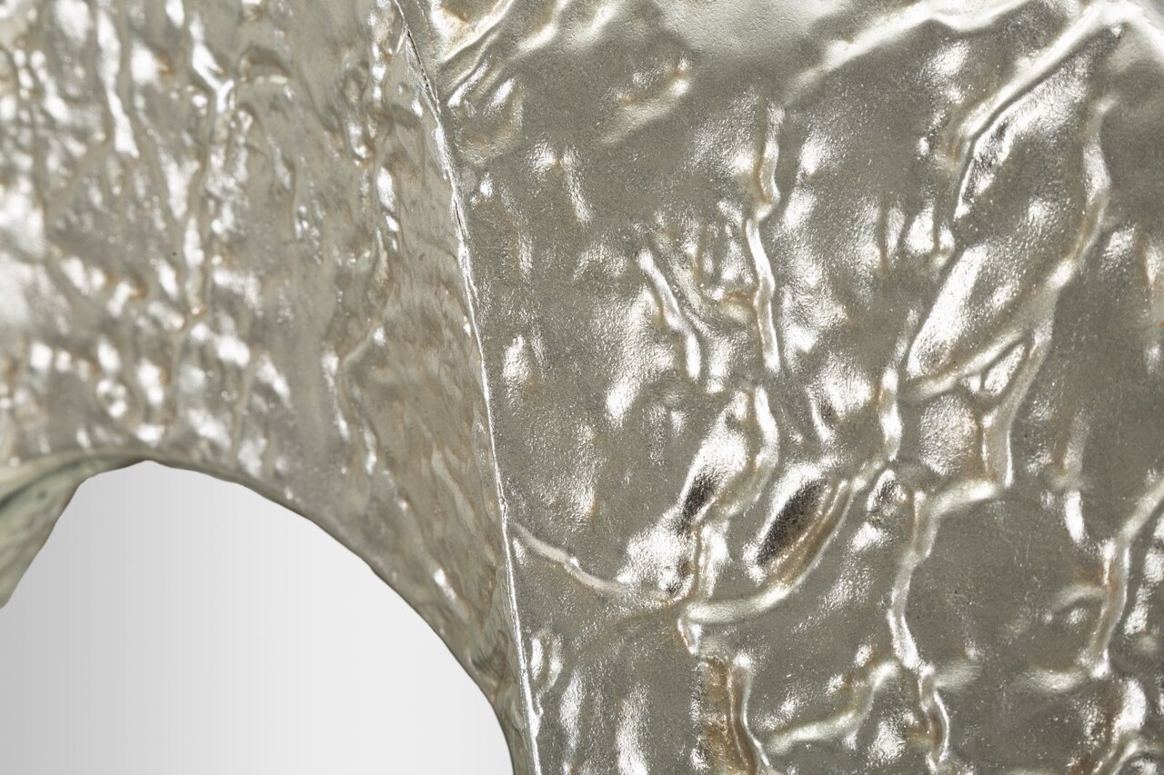 Oglinda de perete Argelux Oval, Mauro Ferretti, 87.5x128 cm, fier/MDF, argintiu - imagine 6