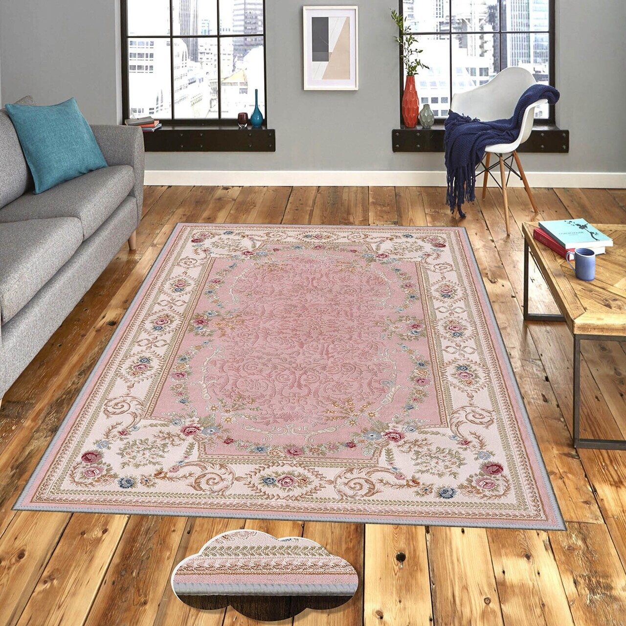 Covor Eexfab466 100x150 cm Poliester Multicolor