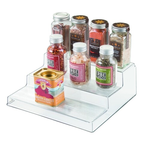 Organizator pentru condimente linus, idesign, cu 3 rafturi, 22.5x22.5x9 cm