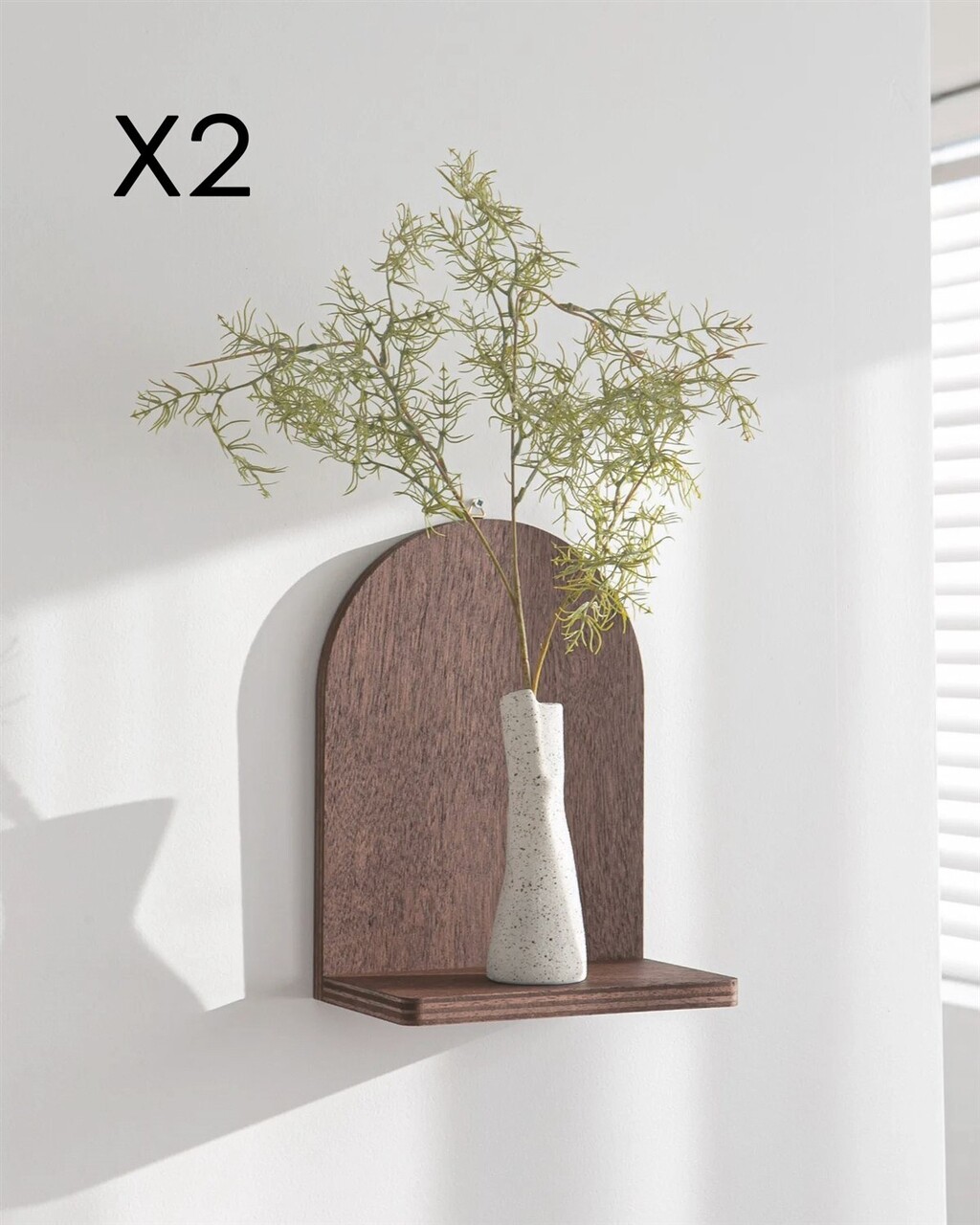 Raft de perete, Evila Originals, Raf261, Placaj, Maro - 1 | YEO