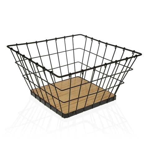 Cos pentru fructe clark, versa, 26 x 26 x 14 cm, otel, negru