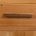 Bufet inferior Creaciones Meng, 66x36x75 cm, lemn de brad/fier, natural/auriu