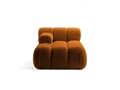 Sezlong living stanga 1 loc, Bellis-213, Micadoni Home, 155x94x70 cm, tesatura boucle, caramiziu