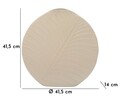 Vaza decorativa Dune, Mauro Ferretti, 41.5x41.5 cm, fier, crem