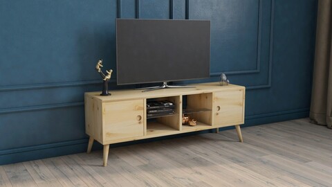 Comoda tv, dekzy, dz058, 120x45x35 cm, natural