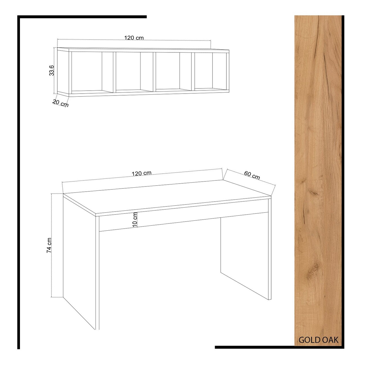 Birou, Mod Design, Ertel, Stejar