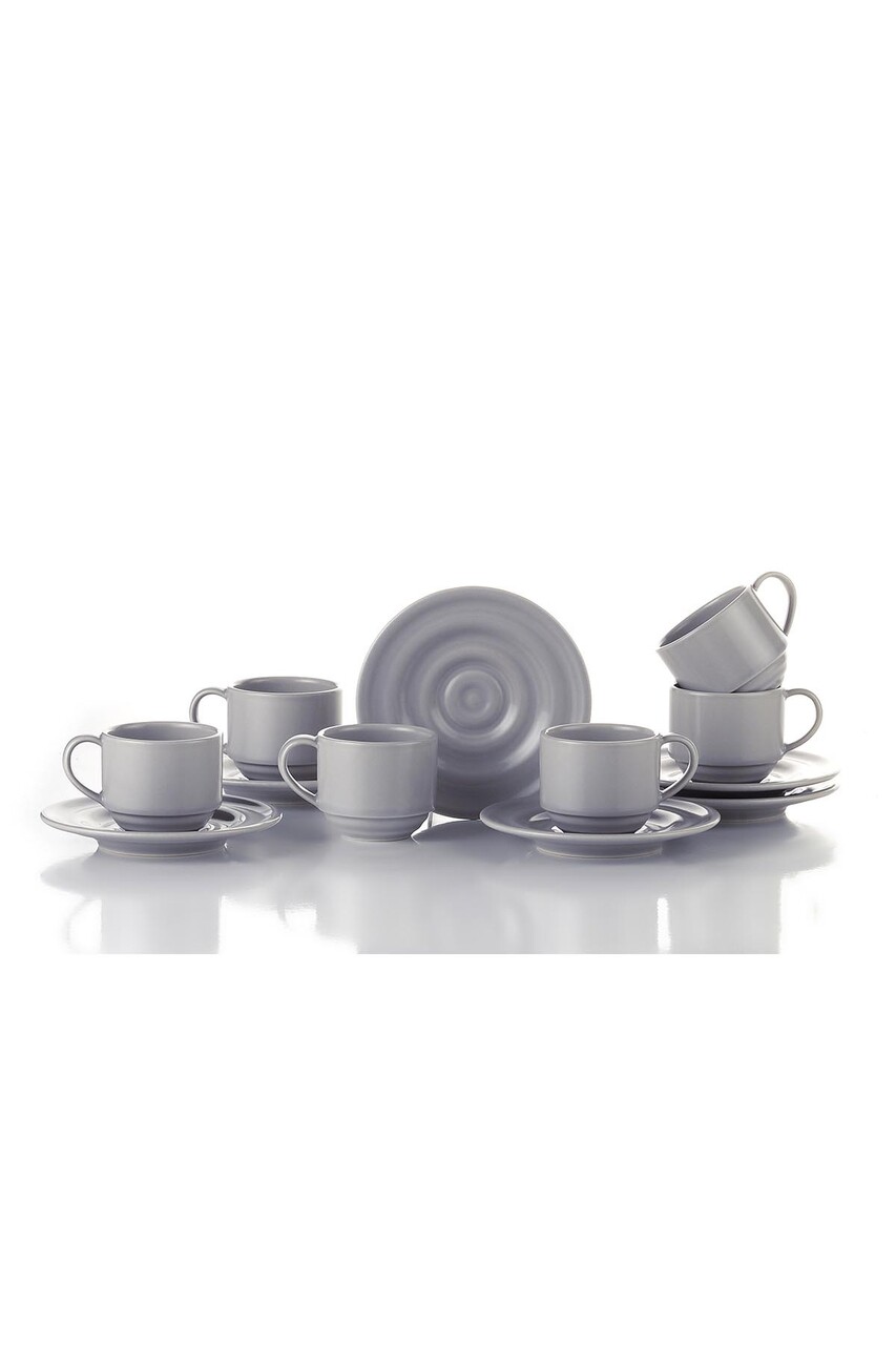 Set de cafea Kutahya Porselen, PTN12KTM0008, 12 piese, portelan - 1 | YEO