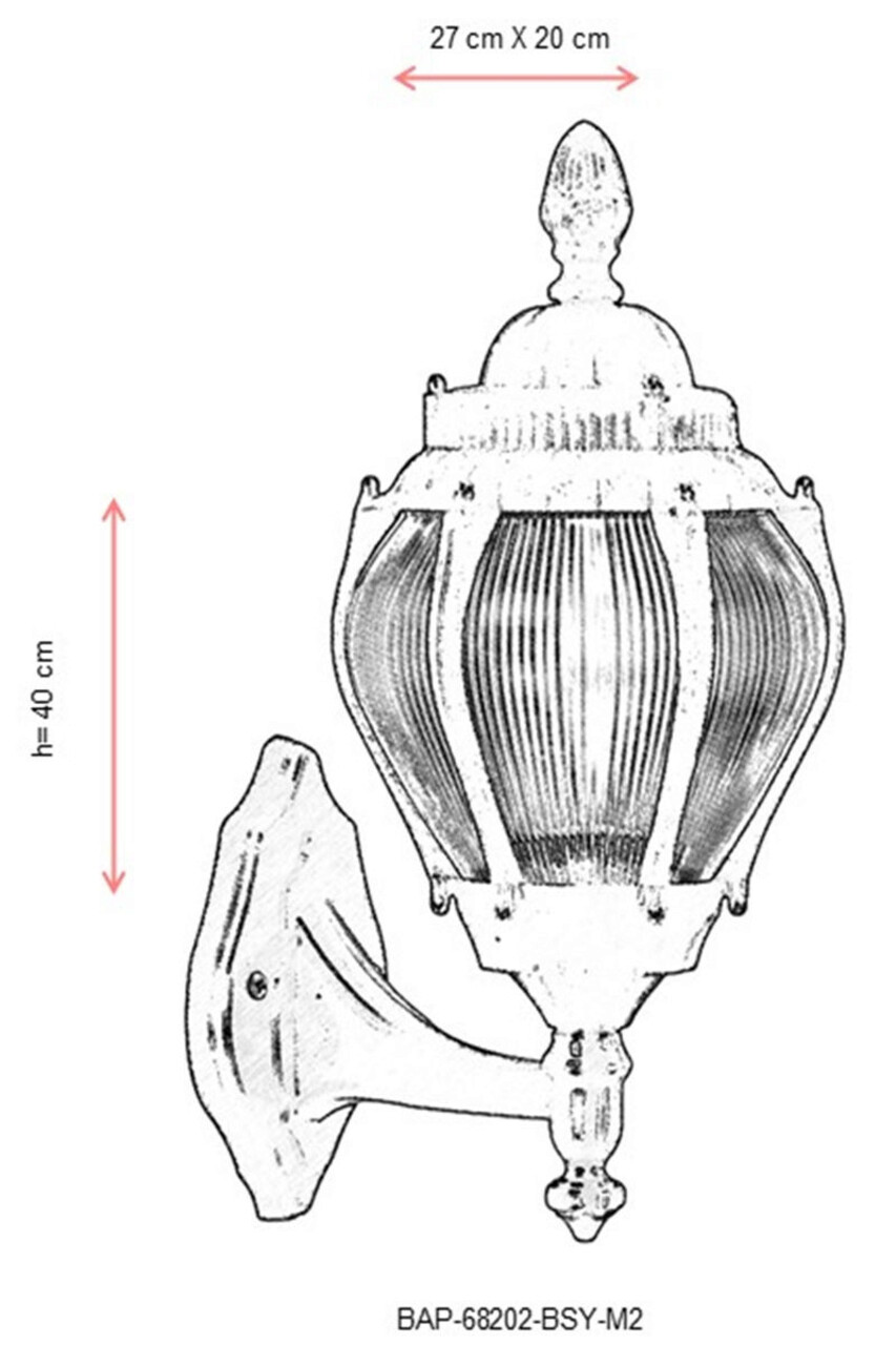Lampa de exterior, Avonni, 685AVN1332, Plastic ABS, Negru