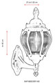 Lampa de exterior, Avonni, 685AVN1332, Plastic ABS, Negru
