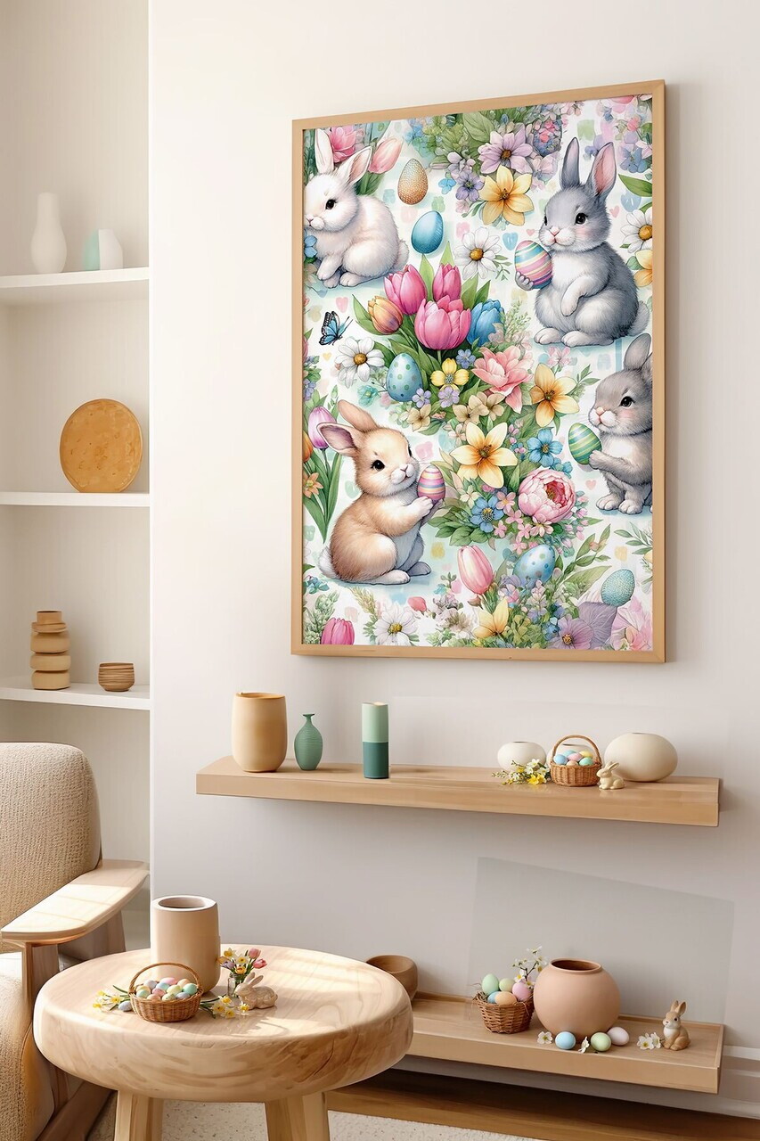 Tablou decorativ, Arteastermodel38-5070, MDF, Multicolor