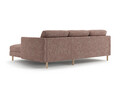 Coltar dreapta 3 locuri, Eden, Micadoni, 250x150x90 cm, tesatura structurata, roz melanj