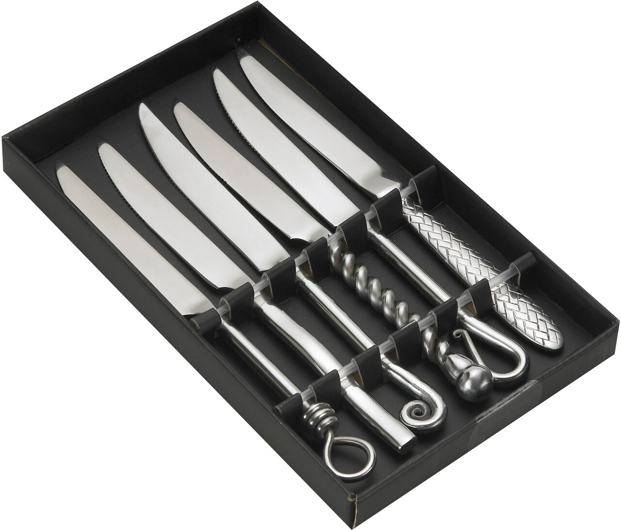 Set 6 Cutite Assorted, Jean Dubost, Inox, Argintiu