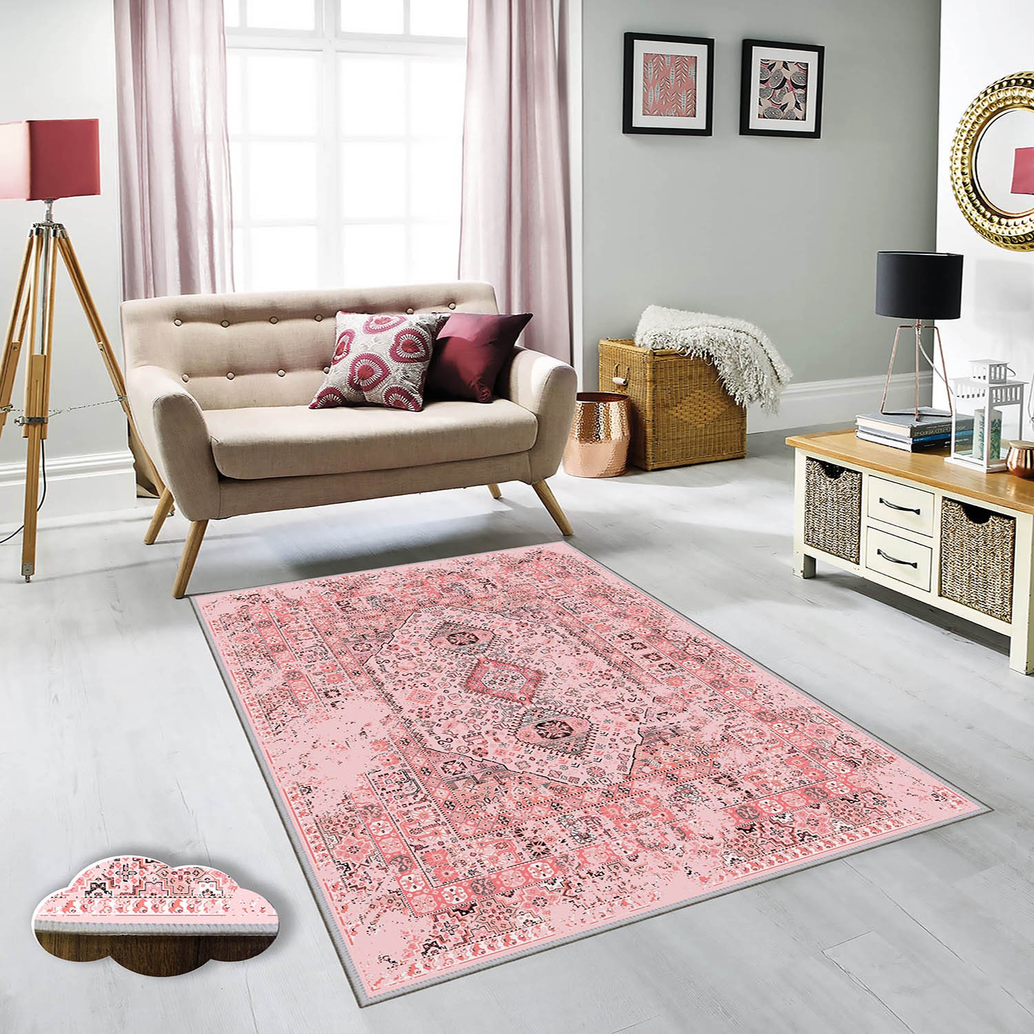 Covor, Eexfab1089-2, 140x220 cm, Multicolor