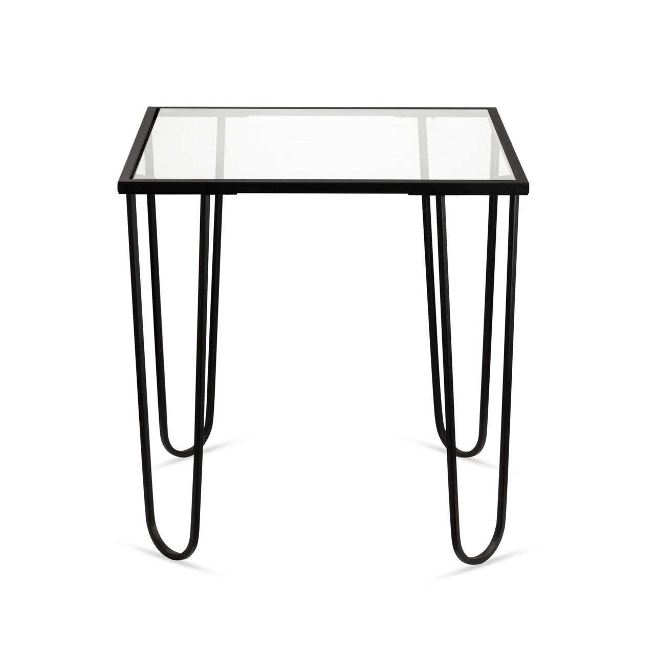 Masuta de cafea, Hanah Home, Shb-032, 53x55x53 cm, Negru/Transparent - view 4