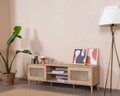 Comoda TV, Wolina, Goose, 55x180x41 cm, Corp: PAL 100% MELAMINAT, Stejar