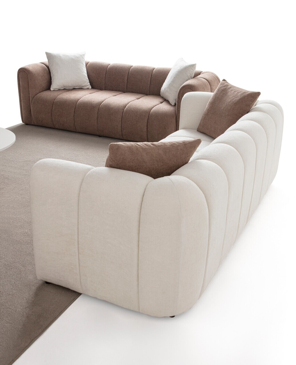 Canapea 3 locuri, Atelier del Sofa, 752EST1180, Alb — imaginea 9