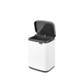 Cos de gunoi, Brabantia, Bo Small, 4 L, 17.2x20x27.2 cm, otel, alb