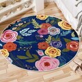 Covor, Kece-Fr68, 80x80cm, Albastru navy