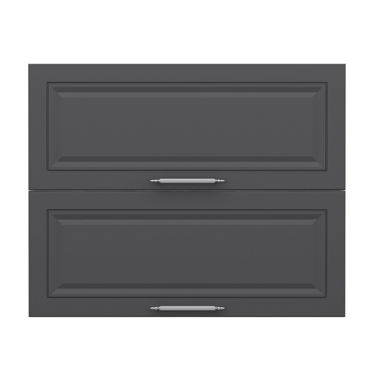 Dulap pentru bucatarie, Hanah Home, Minar, 90x72x37 cm, Alb / Antracit