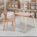 Set masa si scaun pentru copii, Rosewood, BLTYZ-AKTV060, Stejar