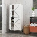 Dulap multifunctional, Homitis, Dune, 62.6x136x35.6 cm, Alb
