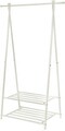 Suport pentru haine Songmics, 87.5x41x155 cm, max 65 kg, fier, alb