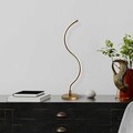 Lampa de masa, Fresno, 119FRS1414, Metal, Auriu