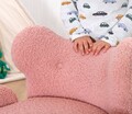 Fotoliu pentru copii, Fluffe, 209FLF1432, Blana artificiala, Roz