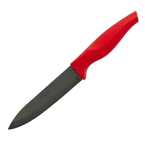 Cutit utilitar Luigi Ferrero Atlanta, 13 cm, invelis ceramic/ceramica, rosu