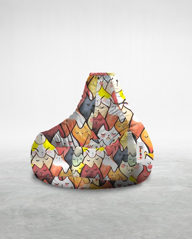 Bean Bag, Atelier del Sofa, 248FRN1581, 100% STYROFOAM ORIGINAL DIN MĂRGELE  , Multicolor