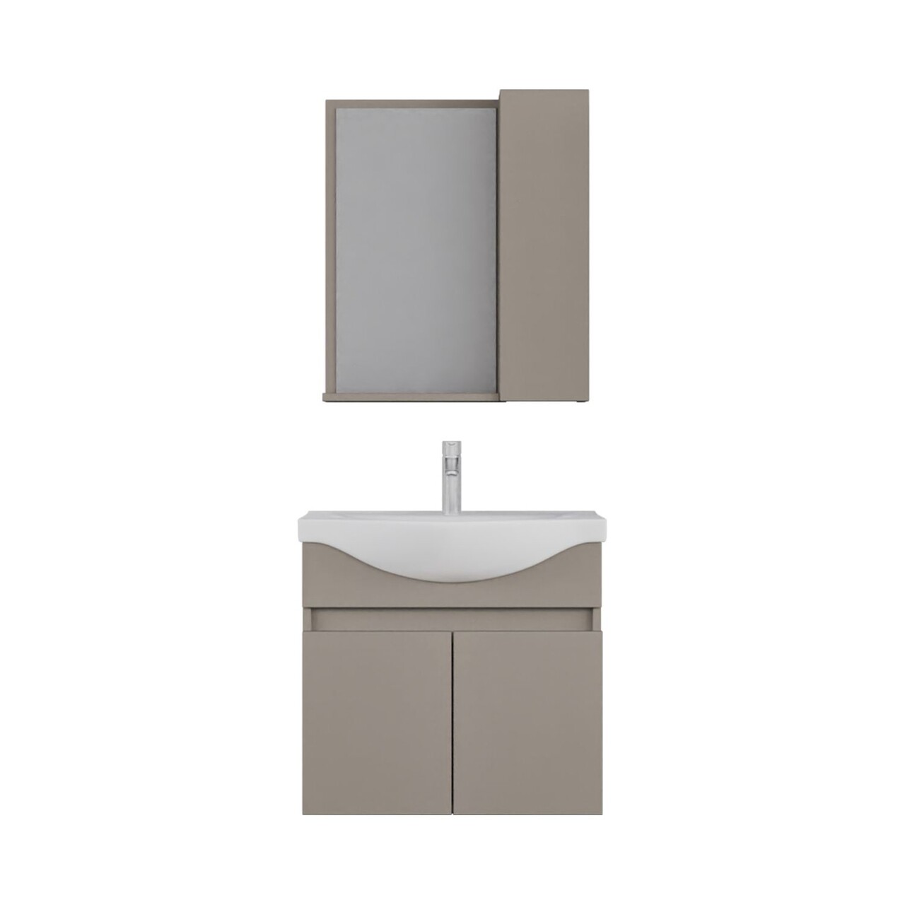 Set mobilier de baie (2 piese), Hanah Home, Sole 65, Latte - view 6