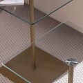 Set masuta de cafea, Neostill, Elegante 2, Auriu / Transparent