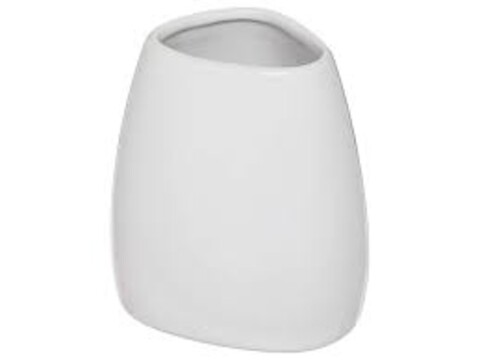 Suport pentru periute si pasta de dinti, JJA, 138014l, ceramica, alb