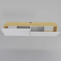 Comoda TV, Retricy, Poling, 159.7x36.8x34.1 cm, PAL, Alb / Safir