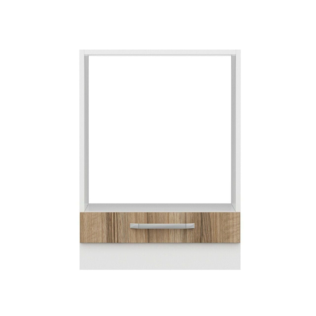 Dulap pentru bucatarie, Hanah Home, Minar, 60x87x58 cm, Alb / Dore — imaginea 5