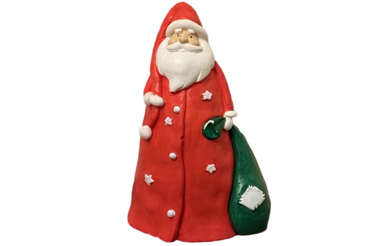 Decoratiune, CY0650, 9x9x20 cm, Poliester, Rosu