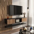 Comoda TV, Zena Home, Elia, Lemn/Negru