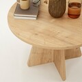 Masuta de cafea, Neostill, Mushroom, 60x40x60 cm, PAL, Maro
