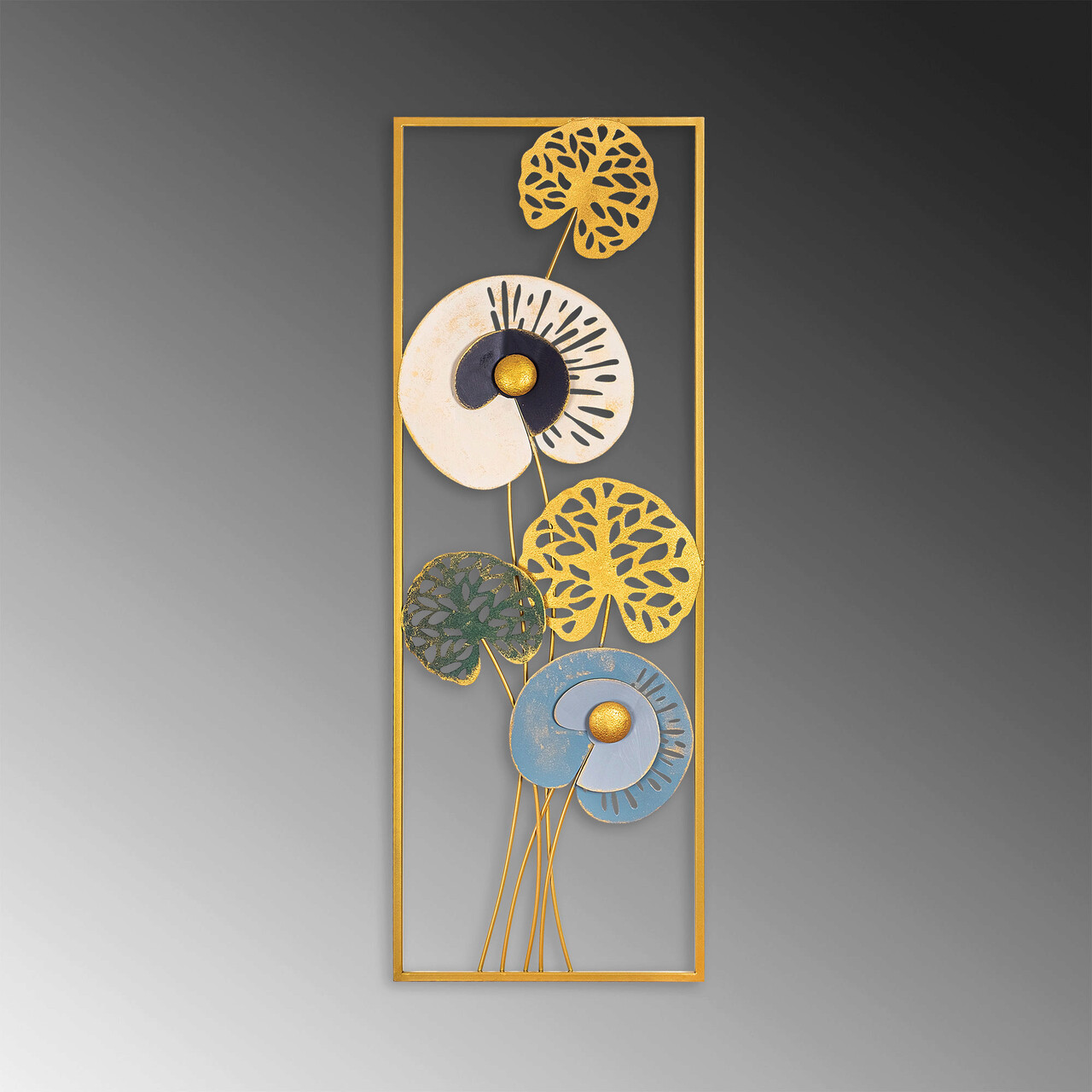 Decoratiune de perete, Grape Vine 3, Dimensiune: 32 x 90 cm, Multicolor - imagine 4