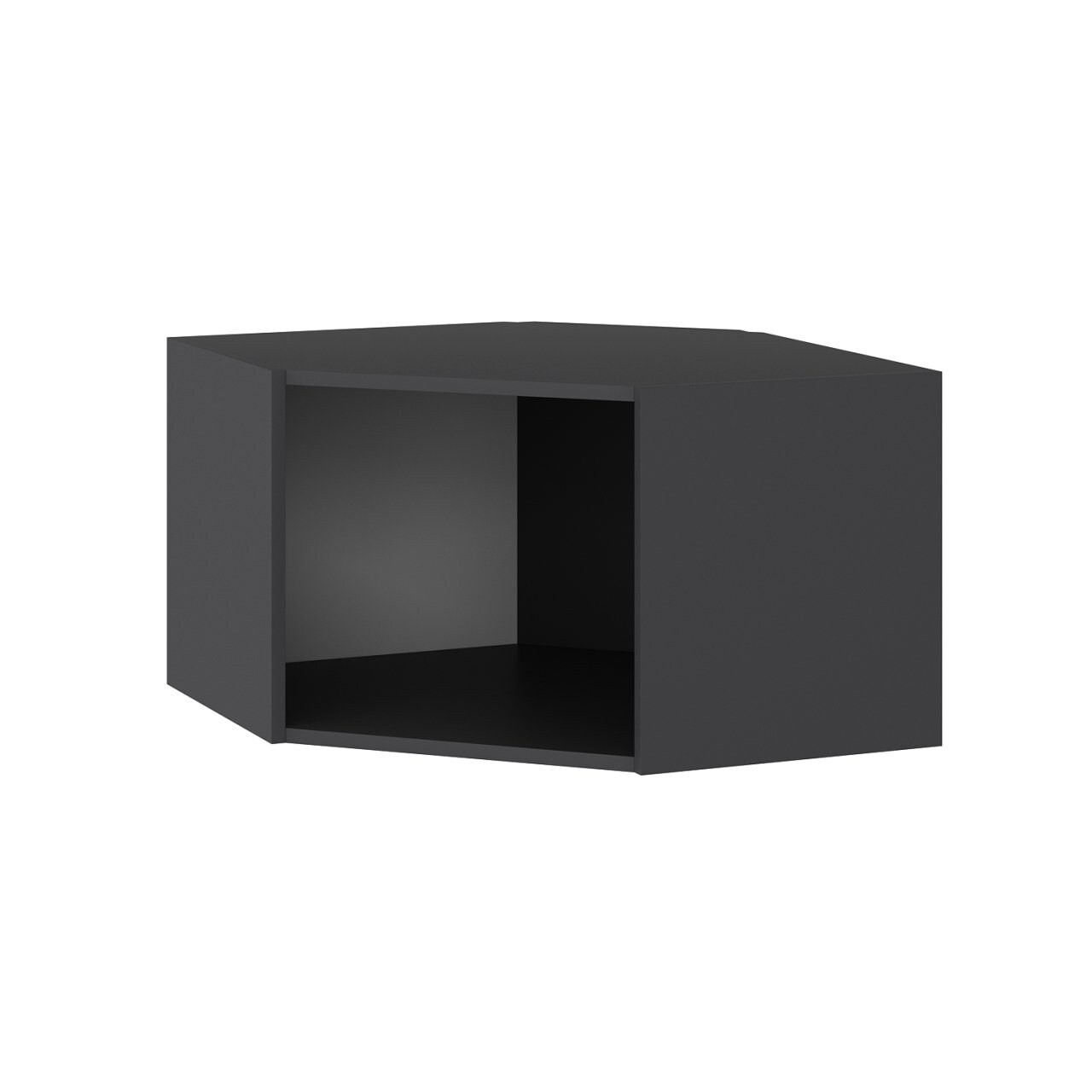 Dulap de perete, Minerva, Kale Corner, 74x45x54 cm, PAL, Antracit / Dore