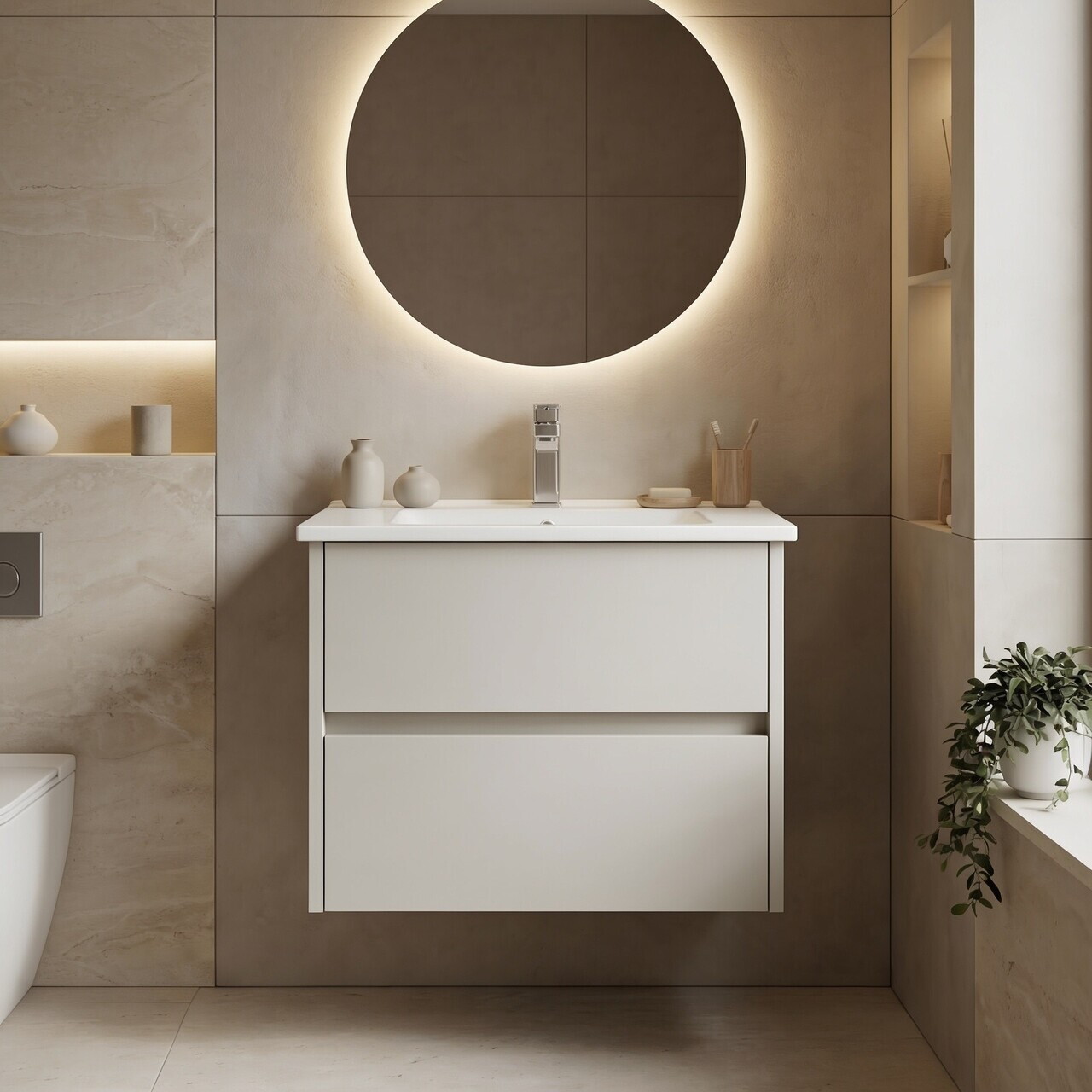 Dulap de baie cu chiuvetă, Hanah Home, Arno 65, Casmir