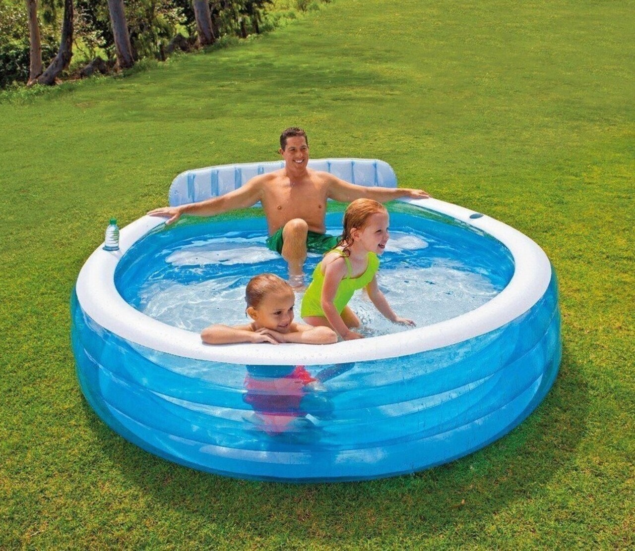 Piscina Intex Family, 229x218x79 cm, 590 L, polivinil, albastru - 1 | YEO