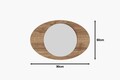 Oglinda decorativa, Siam, Obble, 60x90x2.2 cm, Maro
